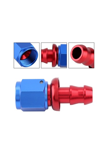 Padalink An6 Tipi Otomobil Yağ Soğutucu Bağlantısı - T6160 Alüminyum Cnc İşlenmiş, Anodize Kaplama, Kolay Montajlı Düz Tip 0