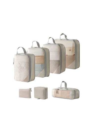 Tangshopping Seyahat Sıkıştırma Ağ Depolama Kitimi 7 Parçalı Dijital Tuvalet Seti Diğer