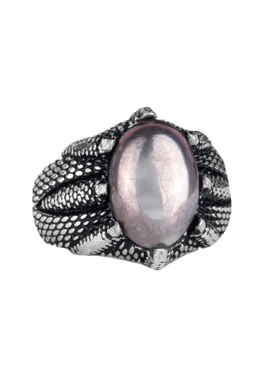 925 Ayar Gümüş Pençe Yüzük İle Gerçek Doğal Pirita Taşı El Yapımı Yüzük İle Aslan Zenginliği Ve Koruma Gümüş