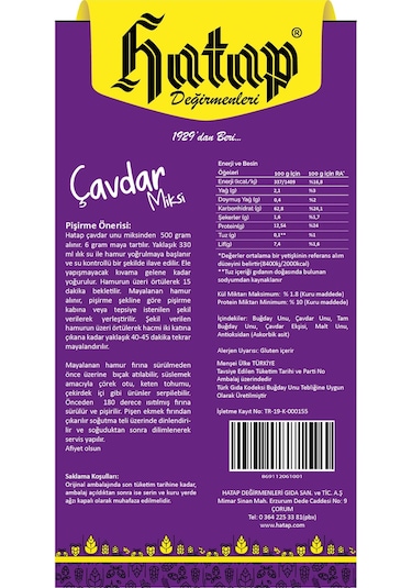 Hatap Çavdar Ekmeği Miksi 5 x 1 KG