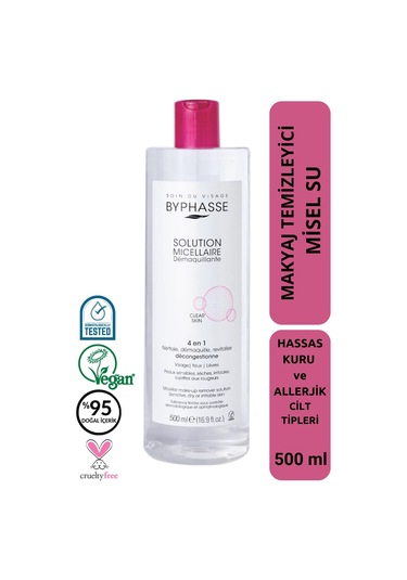 Byphasse Micellar Yüz Ve Makyaj Temizleyici Misel Su 500 ML