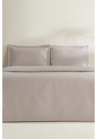 Karaca Home Anna Çift Kişilik Yatak Örtüsü Açık Mürdüm Açık Mürdüm