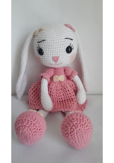 Amigurumi Pembe Tavşan Oyuncak