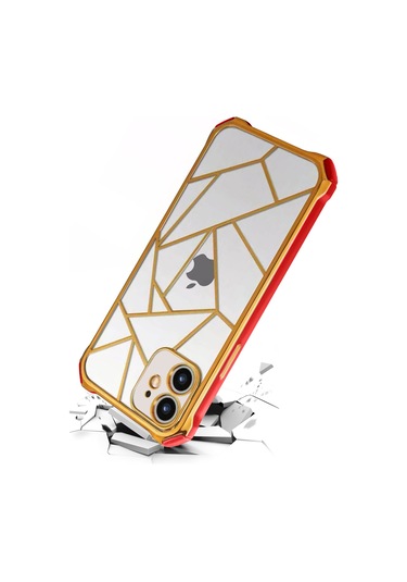 iPhone 12 Kılıf Lazer Prizma Kamera Korumalı Kapak