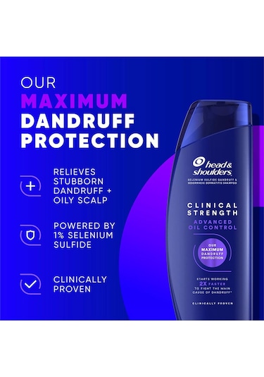 Head & Shoulders Clinical Strength Advanced Oil Control Kepek Karşıtı Şampuan 400ml Tüm Saçlar