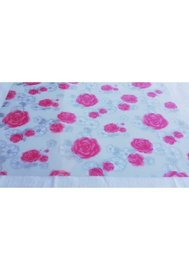 Şeffaf Desenli 100Cm X 180Cm Masa Örtüsü 1.7Mm Kalın Pvc Kaymaz (536907734)