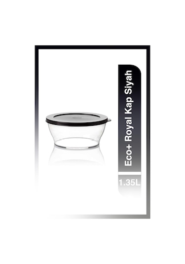 Tupperware Eco+ Royal Kap 1.35 L Siyah