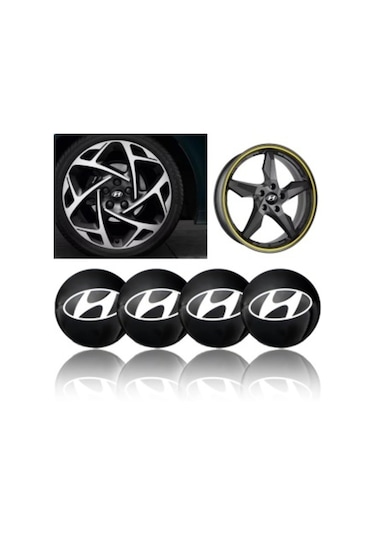 HYUNDAI LOGOLU 56 MM JANT GÖBEK  STICKER