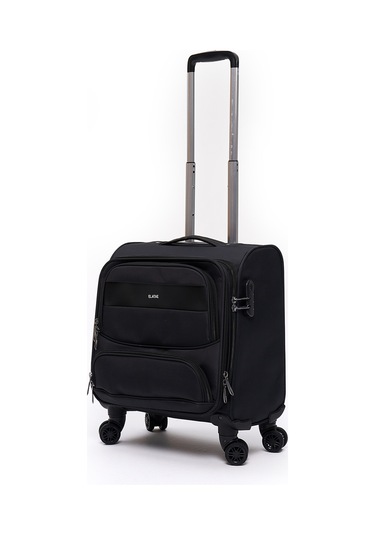 Elatae Macbook Air - Macbook Pro 15.6&16 İnç Uyumlu Laptop Bölmeli Kabin Boy Pilot Valiz Siyah Pltvlz910 Siyah