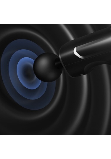 Tongxida 4 Başlıklı Mini Masaj Aleti - Profesyonel Masaj Cihazı Siyah Siyah