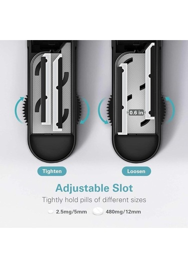 Pazly Pratik İlaç Bölücü - Çoklu Hap Kesme Aracı, Her Boyutta Kolay Kesim Diğer