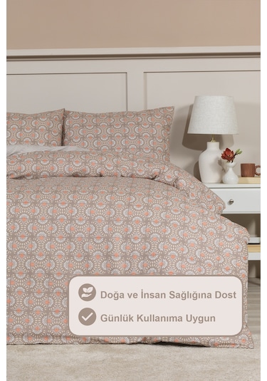 Elart Castor Nevresim Takımı Tek Kişilik 160x220 Cm Bej Bej