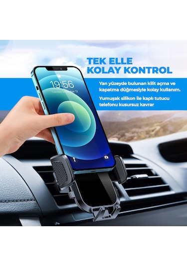 Woyax By Deji Kancalı Havalandırma Araç İçi Telefon Tutucu