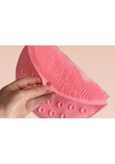 Yuvarlak Vantuzlu Banyo Sırt Kese Matı 26 Cm Diger