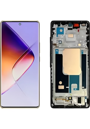 İnfinix Note 40 Pro 4g X6850 Uyumlu Çıtalı Lcd Ekran Dokunmatik Siyah