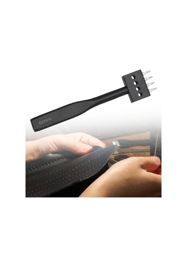 Suntek Deri Çatal Yumruk El Aleti Çelik Yuvarlak Delik 4-diş 4 Diş