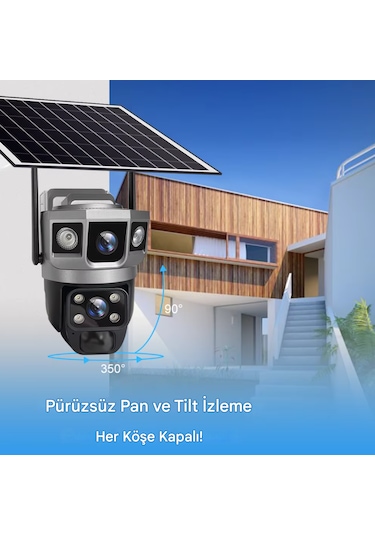 4g Sim Kart 12mp Wıfı Güneş Enerjili Kamera Açık Kablosuz 8k