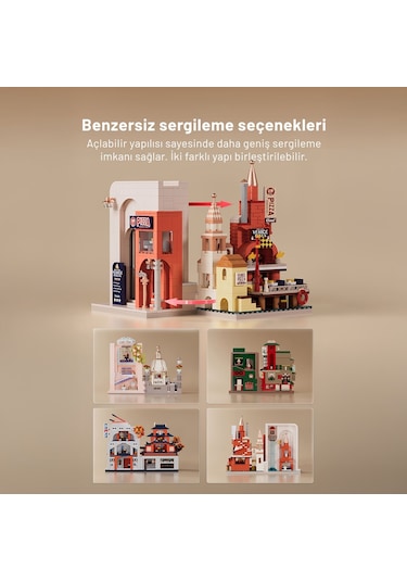 Balody Lezzet Sokağı Japon Lokantası Bl21320 Mini Blok Yapı Oyuncakları Seti