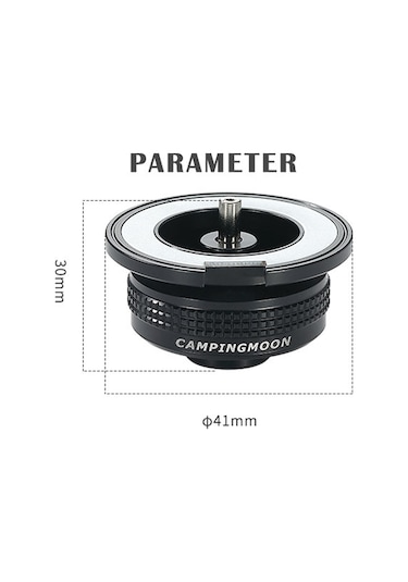 Campingmoon Siyah Açık Kamp Piknik Aksesuarı Kartuş Fırını Gastank'tan Siyah