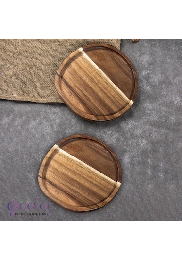 Naturalove Akasya Sunum Tabağı - 2'li