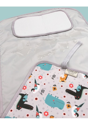 Anne Bebek Bakım Örtüsü Yenidoğan Alt Açma Değiştirme Animal Organizer Pedi Minderi Çift Taraflı