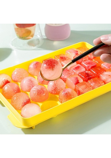 32 Gözlü Silikon Buz Küpü Tepsisi Buz Kalıpları Buz Izgarası Kalıbı Buz Yapıcı Kalıplar Kendin Yap Ev Yapımı Dondurucu Dondurma Aletleri Mutfak Aksesuarları Arı Beyaz