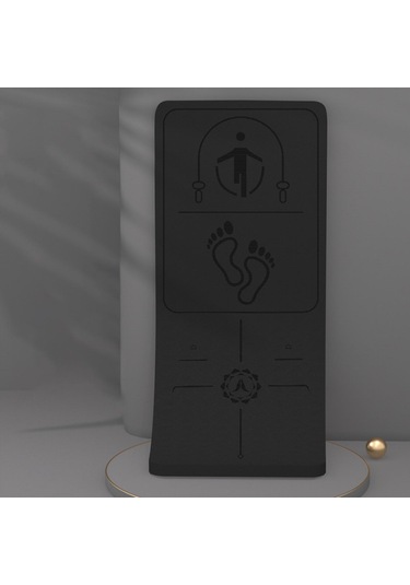 Suntek Atlama İpi Mat Şok Emme Egzersiz Pilates Ev Spor Salonu Siyah