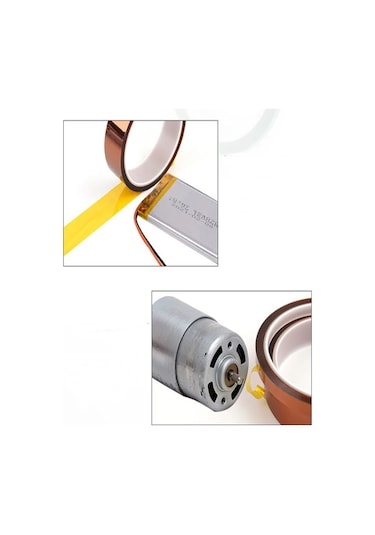 Kapton Bant 5mmx33m Yüksek Isıya Dayanıklı Yanmaz Bant