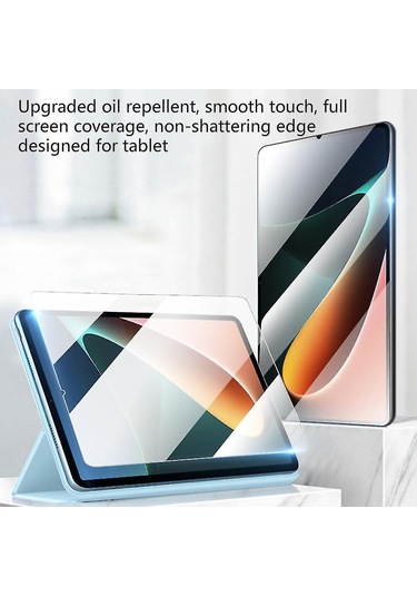 Mufunye Xiaomi Pad 5/5 Pro İçin 9h Sertlikli 0.33mm Cam Ekran Koruyucu - Dokunmatik Hassasiyet, Şeffaf Ve Yırtılmaz