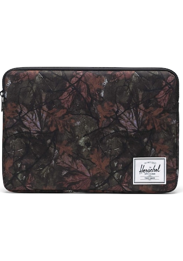 Herschel Anchor 15"/16" Inc Laptop Macbook Uyumlu Tablet Kılıfı Siyah Yaprak Desenli