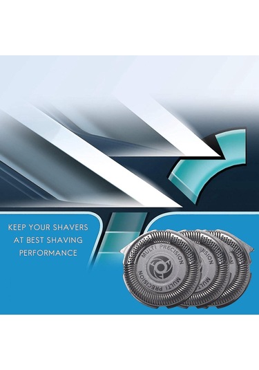 5000 Serisi Tıraş Makineleri İçin 6'lı Yedek Başlık Paketi Sh50, S5000 S5420 S5380 S5351 Çok Hassas Bıçaklar