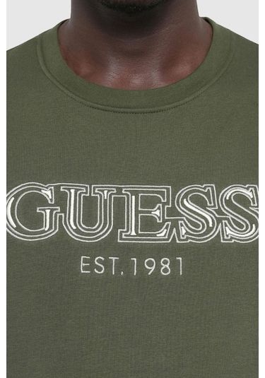 Guess Erkek Sweatshirt Haki