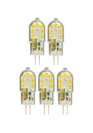 5 Adet Osaka 12volt 3w Sarı Işık 3000k G4 Duylu Led Kapsül Ampul