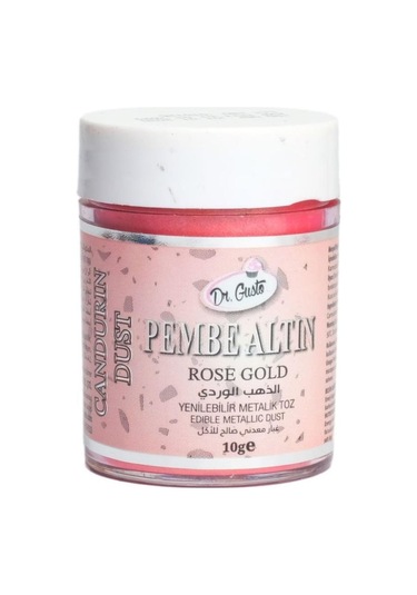 Metalik Toz Boya Rose Gold 10 Gr Yenilebilir Pasta Dekor Tozu