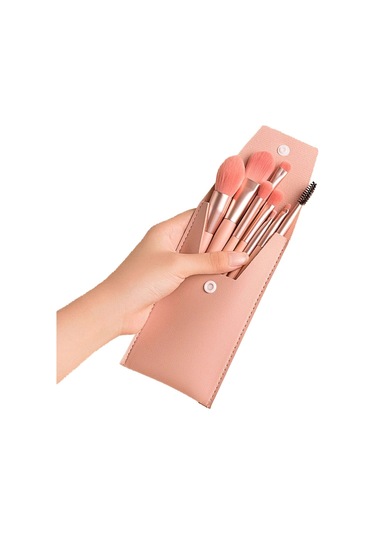 Jzcat Mini Makyaj Fırça Seti Pembe 8'li