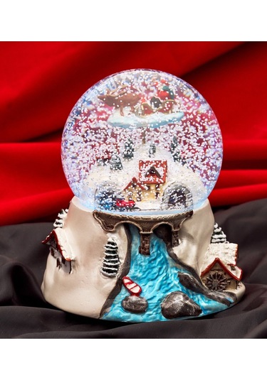 Yerli, El Boyaması, Müzikli Ve Kendinden Üflemeli, Uçan Noel Baba, Büyük Lüks Kar Küresi. Magnetdepo