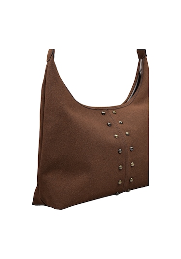 Kadın Zımba Detaylı Süet El Ve Omuz Çantası - Acı Kahve Acı Kahverengi Kadın Zımba Detaylı Süet El Ve Omuz Çantası - Acı Kahve Acı Kahverengi