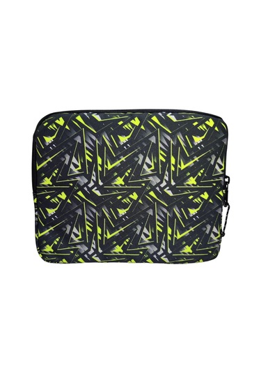 Jacbag Sarı Geometrik Üç Cepli Tablet Telefon Not Defteri El Çantası - Kız Çocuk/kadın Tablet Kılıfı