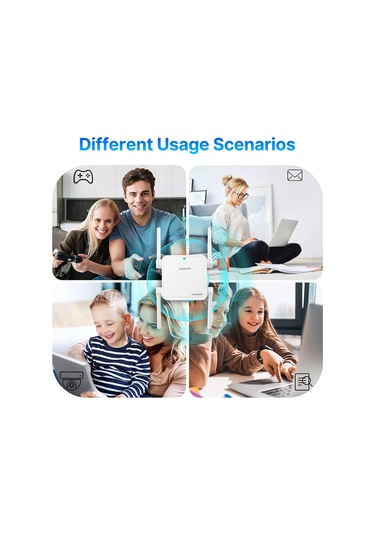 Fenvi Wifi 6 Tekrarlayıcı Ax1500 Mbps Çift Bant 2.4 Ghz/5 Ghz