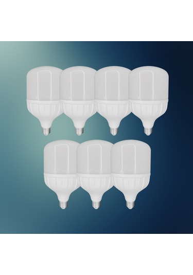 Chn 7'li Paket 60w Büyük Boy 6500k Beyaz Işık E27 Led Tasarruflu Ampül