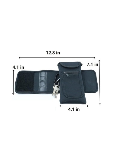 Sacstar Manyetik Su Şişesi Kılıf Torbası Büyük Cep Telefonu Tutucusu, Herhangi Bir Ekipmana Takın, Spor Salonu Essentics Aksesuarı Siyah Kamuflaj