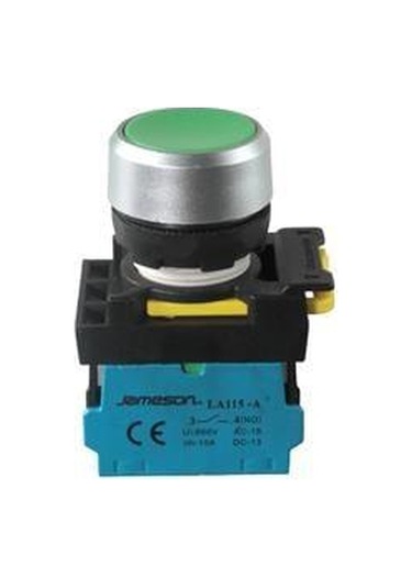 Jameson Yaylı Start Buton Yeşil 22mm 1no 5 Adet