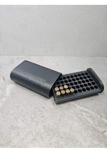Mermi Saklama Kutusu 9x19 Mm 50'li Mühimmat Kapasiteli Gri