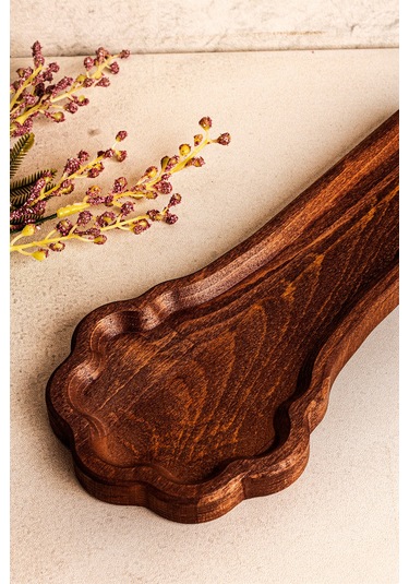 Snippy Toldy - Tezgah Üstü Ahşap Kirli Kaşık Altlığı Kirli Kaşıklık Kepçe Altlığı Ahşap