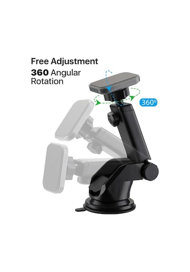 005 Siyah Çok Amaçlı Magnetic Car Holder Araç Içi Telefon Tutucu -