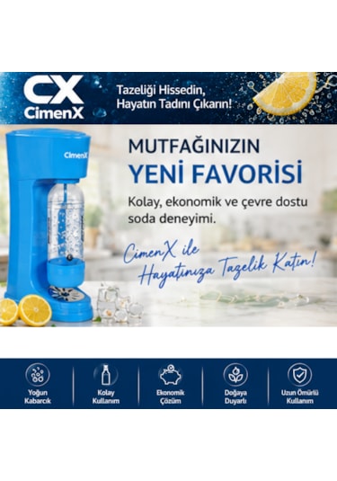 Soda Maker Blue Edition Mavi