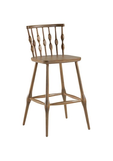 Natura Retro Ahşap Bar Sandalyesi Ahşap