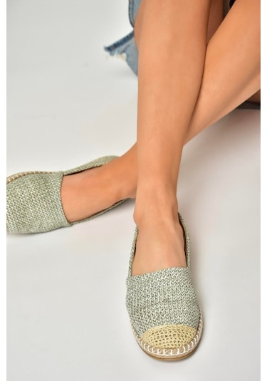 Fox Shoes D280250017 Gri Hasır Günlük Kadın Ayakkabı Gri-hasır Gri