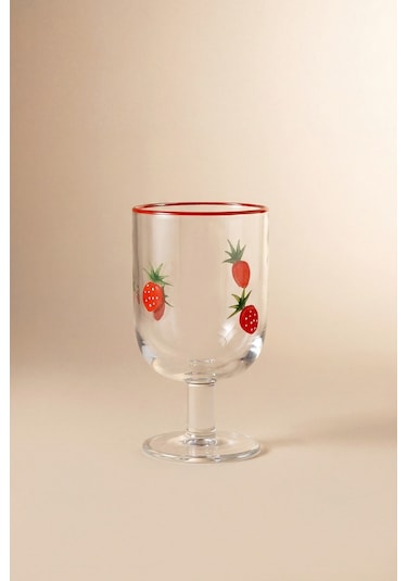 Karaca Strawberry Kadeh 390 ml Kırmızı