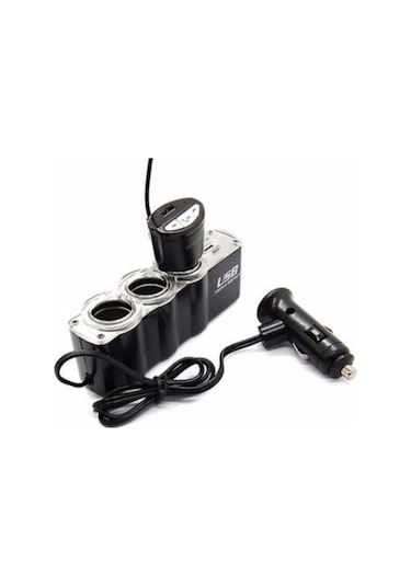 Eraks Car Accesorıes Araç Oto Çakmak Çoğaltıcı 3 Port+1 Usb